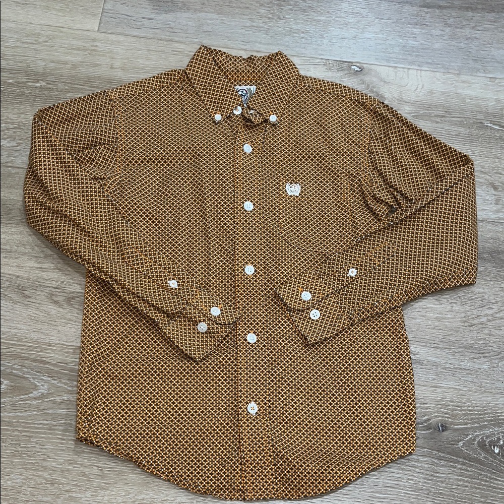 Orange Boys Cinch Shirt